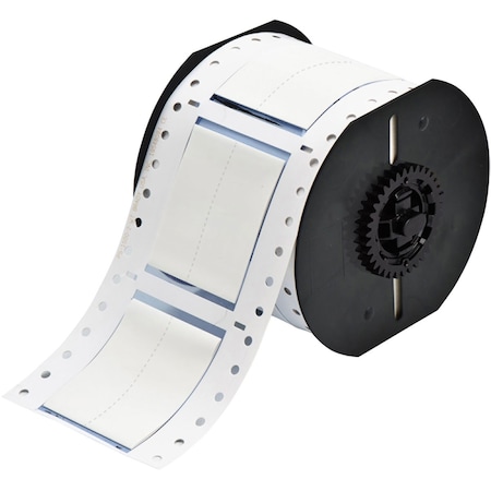 Brady PermaSleeve Heat Shrink Wire and Cable Labels Single-sided for B33 Printers - 1.5in Dia x 1in White B33-1500-2-342-2